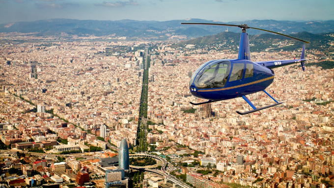 Barcelona loty helikopterem